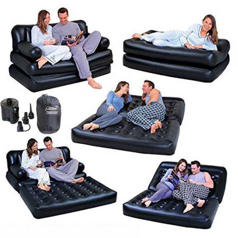 ,Bestway 5 in 1 Air Inflatable Double Sofa Cum Bed with Free Electric Auto Pumper,sofa bed,5 in 1 sofa bed,sofa bed price in bangladesh,sofa air bed,air bed double size,inflatable double sofa cum bed